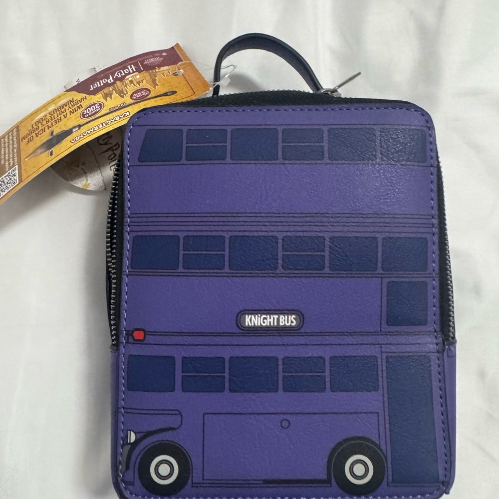 Purple Knight Bus Mini Backpack